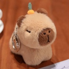 Capybara 4 Inch Stuffed Animal Plush Dolls Keychains Pendants Lanyards