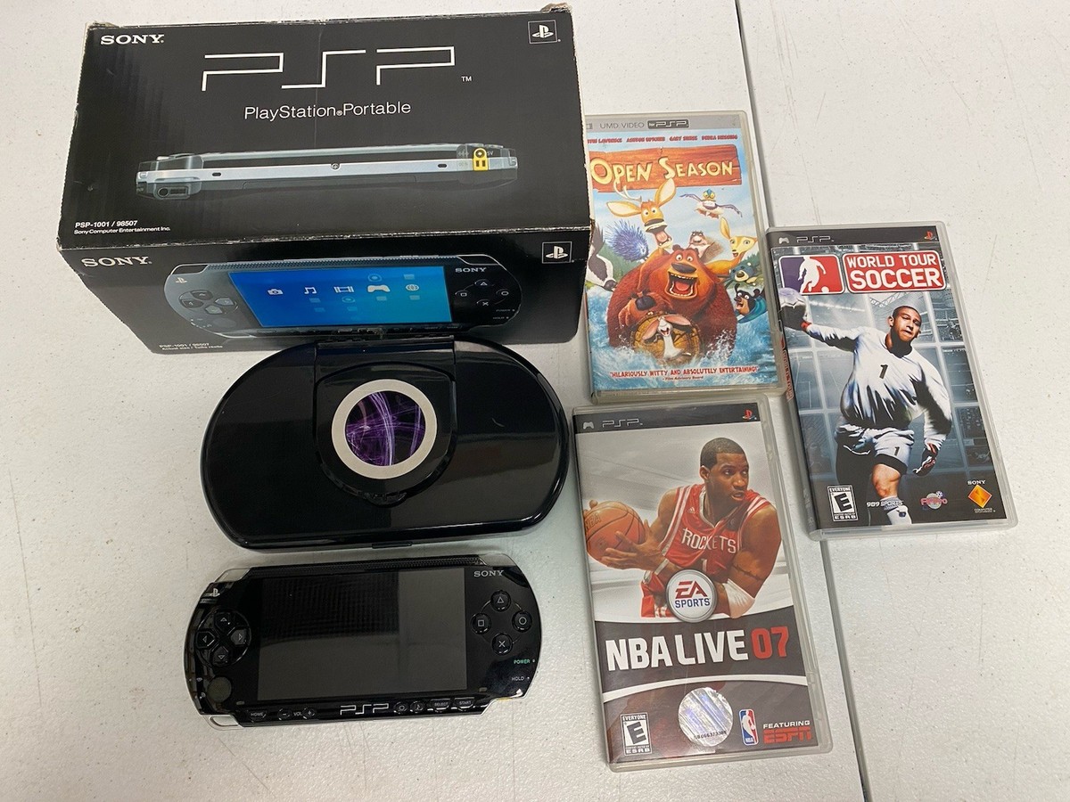 Sony PSP Black Handheld Console w/Games & Cases Viva La Bam | eBay