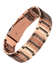 Feraco Copper Bracelet for Men, 3X Ultra Strength 8.66'' or 22cm, Copper-B