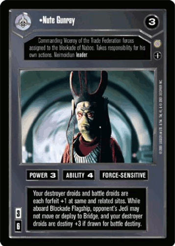Nute Gunray - FOIL - Reflections III - Star Wars CCG - Bild 1 von 6
