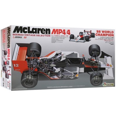 Beemax McLaren MP4/4 Senna Maßstab 1:12 Formel 1 Auto Modellbausatz BX12002