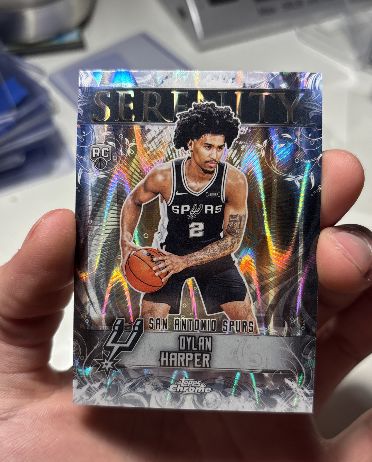 2025-26 Topps Chrome Serenity Dylan Harper RC Rookie SP Raywave Refractor MINT🔥