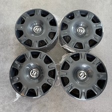 GENUINE BENTLEY 9J X 19" ALLOY WHEELS X4 SET 5X112 ET41 & FLOATING CENTRE CAPS