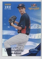 2013 USA Baseball Champions Certified National Team Mirror Blue John Aiello 0f6