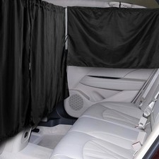 3-Pack Car Privacy Curtains - 95 Light Blocking, UV Protection, Easy Install