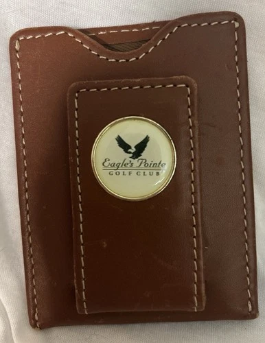 AHEAD Leathers Eagle’s Point Country Club Leather Card Holder Money Clip