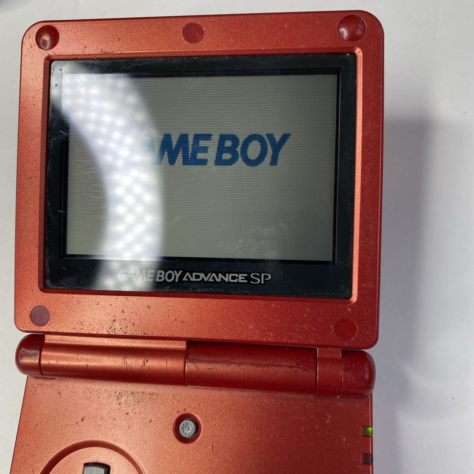 Gameboy Advanced sp GBA Flame Red Ags-001 Tested US Model | eBay