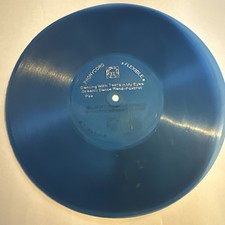 Blue PHONYCORD Flexi Disc LANIN Dancing with Tears in My Eyes 78rpm