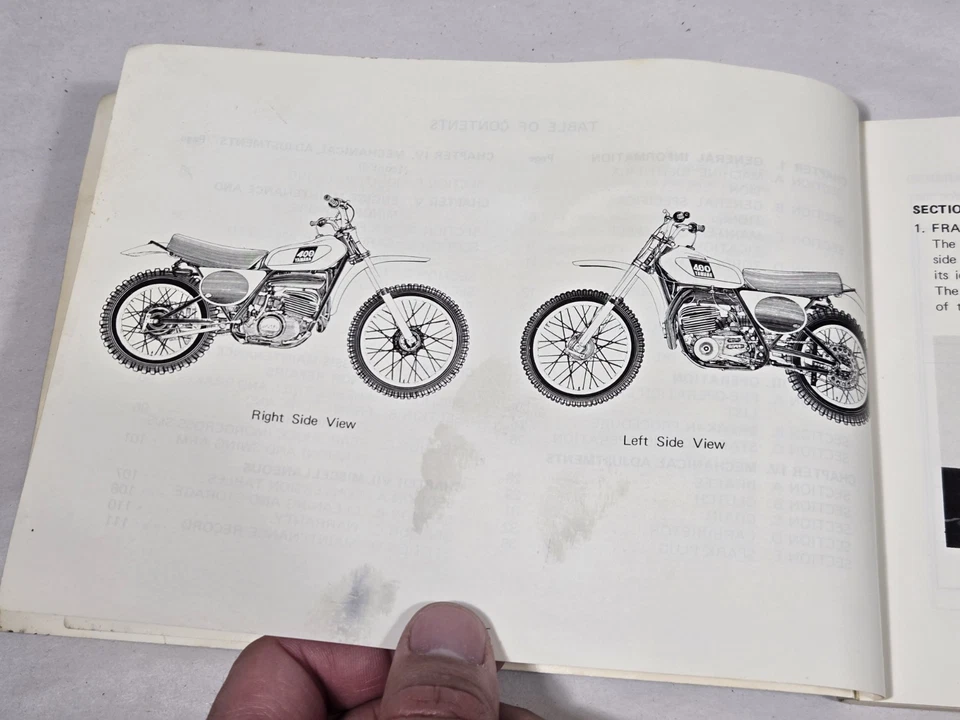 1975 Yamaha MX400B Owner's Service Manual, MX400 - Image 2 of 4