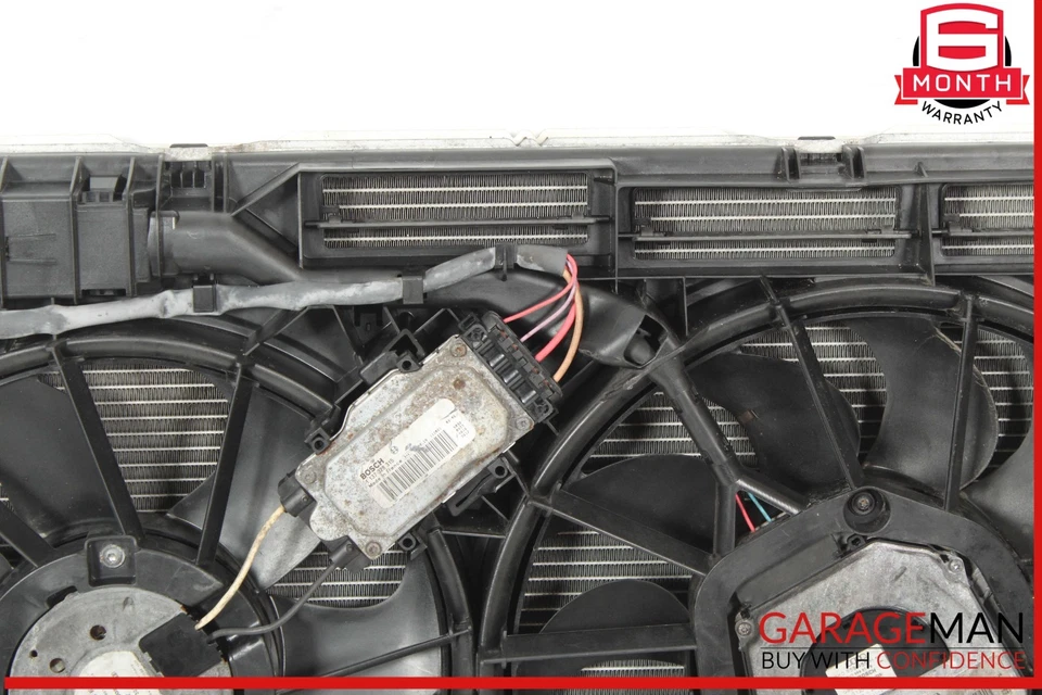 Радиатор охлаждения двигателя 09–17 Audi S4 S5 Q5 с вентилятором в сборе изготовитель оборудования - Изображение 3 из 4