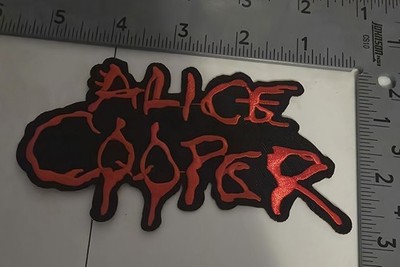 Alice Cooper Embroidered  Sew/Iron On Band Patch