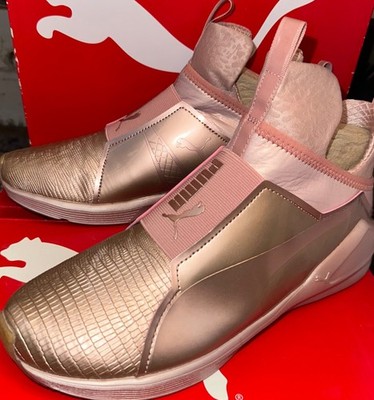Puma Fierce Metallic Sneaker Trainer Rose Gold Women's Athletic Sneakers Size 9