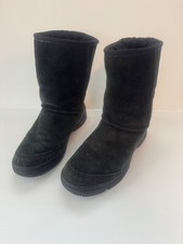 UGG Women's Classic II Short Black Suede Boots Size US 8