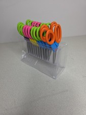 Lot of 12 Student Kids Scissors Various Colors Tonic Studios 5" Pointed Ends