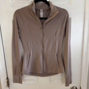 90 Degree by Reflex Nude Tech Dohna Track Jacket Full Zip Pockets Women S Beige