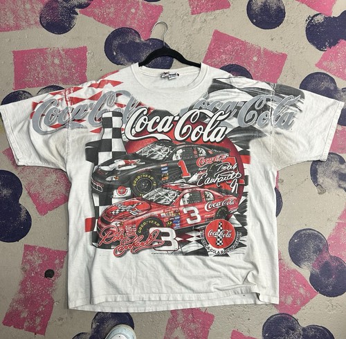 Estuche auténtico vintage 1998 NASCAR COCA COLA #3 DALE WONHARDT AOP talla XL - Imagen 1 de 12