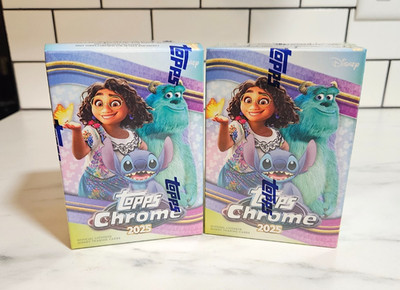 2025 Topps Chrome Disney Value Box Factory Sealed