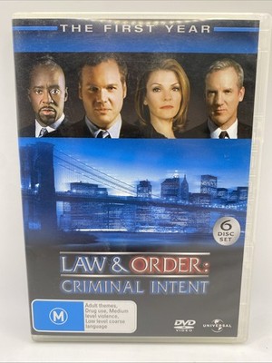 Law & Order Criminal Intent Season 1 DVD | 6 Disc R4 | VGC | Free Post