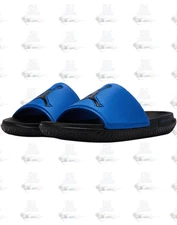 Nike Air Jordan Jumpman Black Blue FQ1598-400 Slides Sandal Slippers