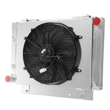 For 1960 1963 Ford Galaxie 500 500xl 3 Row Core Aluminum Radiator Shroud Fan For 1960 1963 Ford Galaxie 500 500xl 3 Row Core Aluminum Radiator Shroud Fan