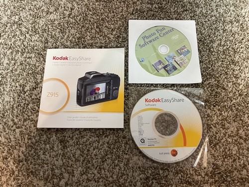Kodak Easy Share Z915 10MP 10X Zoom HD Digital Camera Red w/USB Cable Discs More - Picture 7 of 9