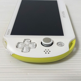 SONY PlayStation PS Vita White Lime green console PCH-2000 Tested Import Japan