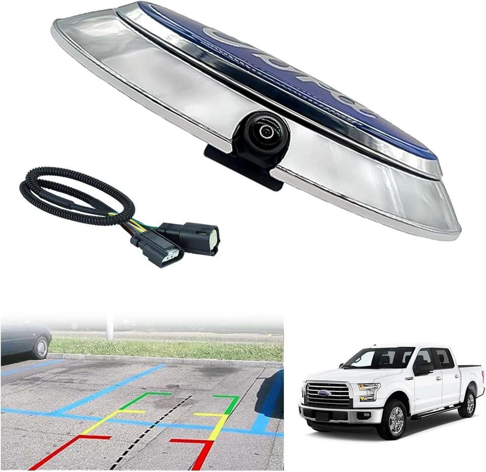 High-Resolution F0rd F150 Backup Camera Kit with Genuine Emblem - Easy Install - Image 3 of 4