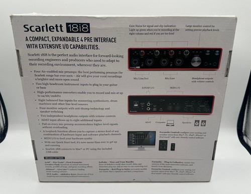 Focusrite Scarlett 18i8 Third-Generation 18-In, 8-Out USB Audio Interface - Picture 9 of 9