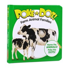 Melissa Doug Childrens Book Poke-a-Dot: Farm Animal Families Board Book ...