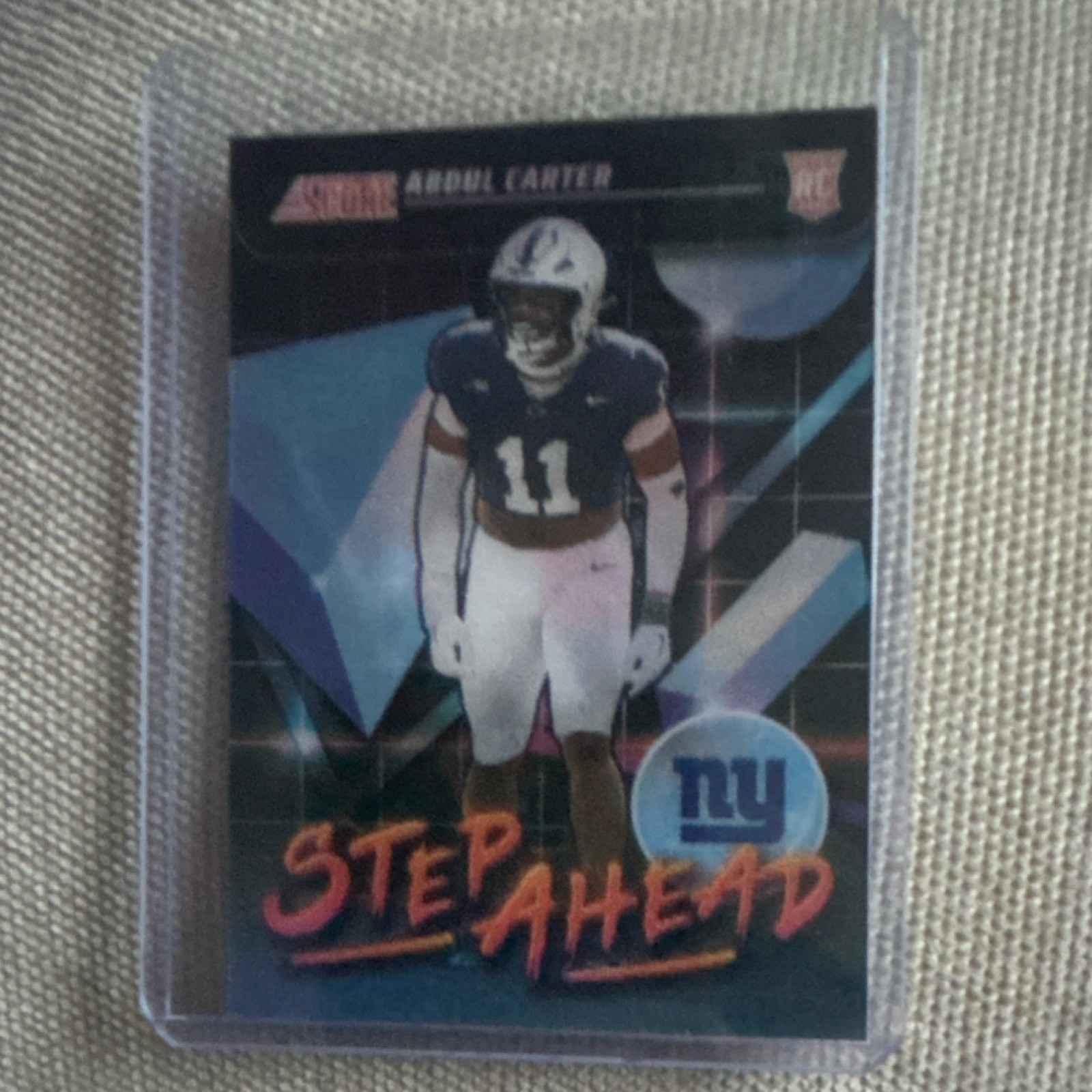 2025 Panini Score Abdul Carter Rookie Step Ahead Insert #SA-ACR Giants NFL