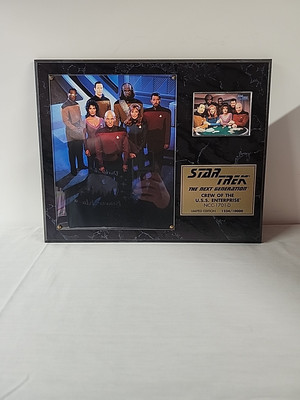 Star Trek The Next Generation  The Crew Of The Enterprise Limited Edition Plaque