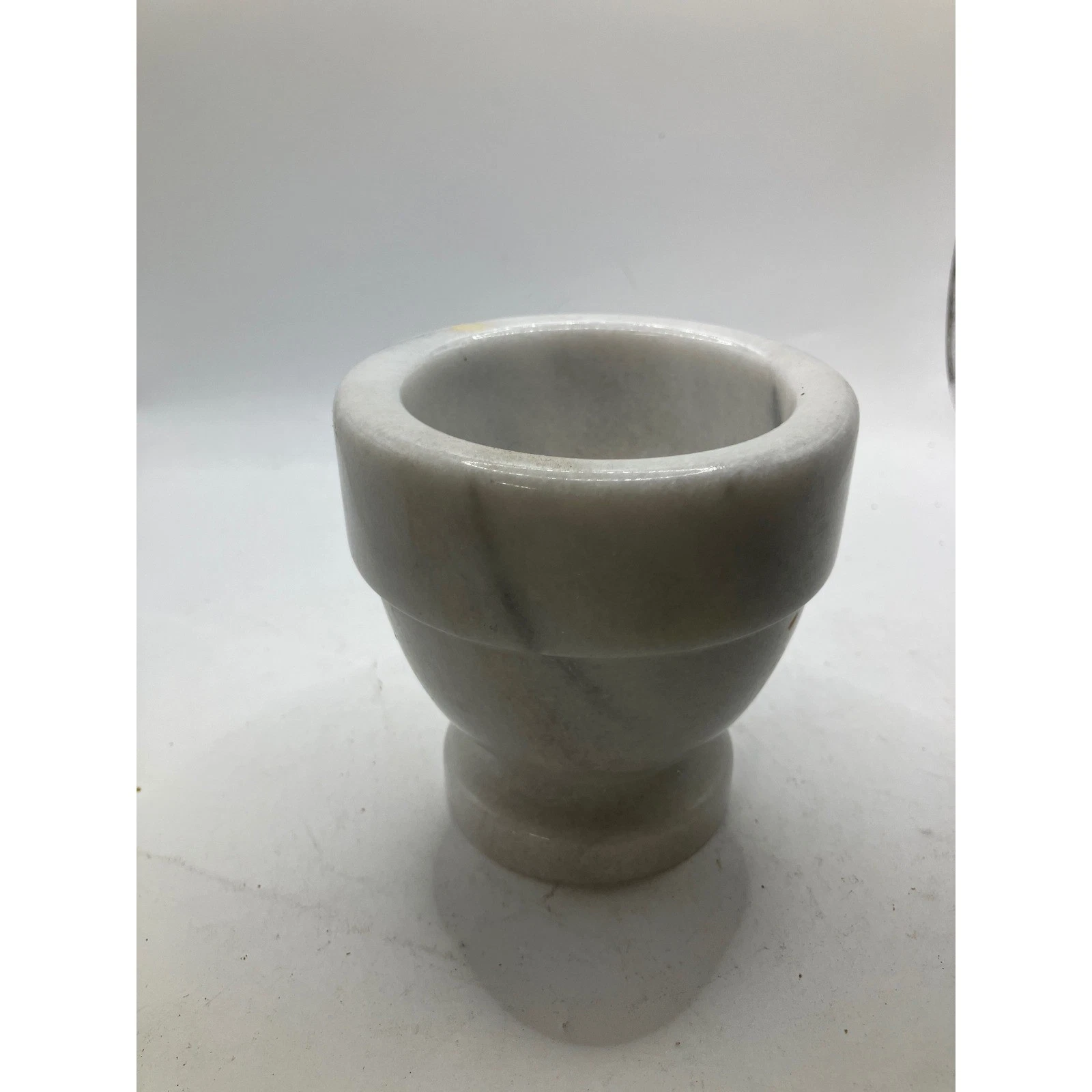 Marble Mortar and Pestle Set Grinding Bowl Herb Spice Pill Crusher White Stone