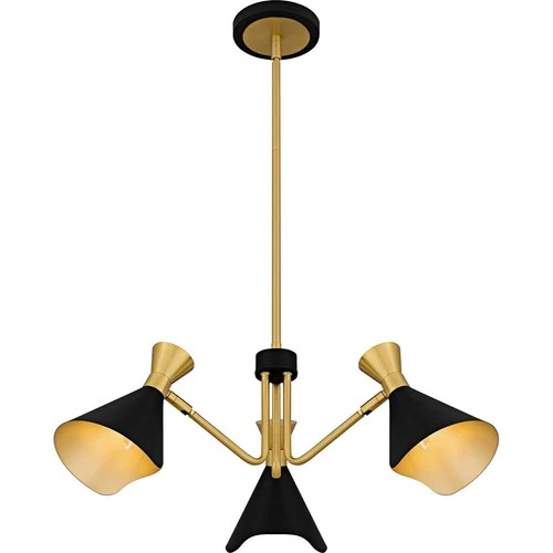 Quoizel ADN5026MBK OPEN BOX Arden Chandelier Matte Black - Picture 4 of 9
