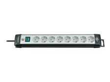 Brennenstuhl 1951580100 3m Plastic Black Grey 8 socket s AC 490mm Black