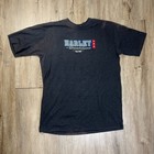 VTG Harley Davidson Black T Shirt Large Stained Single Stitch Elgin Illinois
