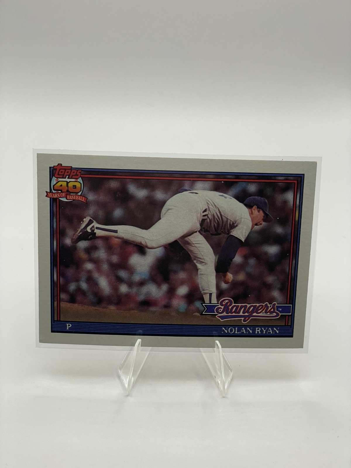 Nolan Ryan 1991 Topps Baseball #1 40 Years Of Baseball