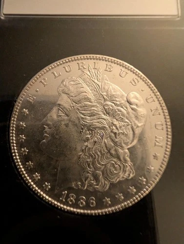 1886 Morgan Silver Dollar $1 – Uncirculated/AU – 90% Silver – Philadelphia