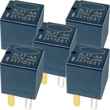 5-Pack 5L3T-AA 12VDC 20A 4-Pin SPST Automotive Relay - Compatible with Ford