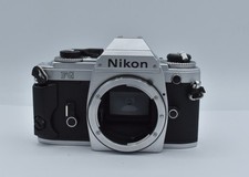Nikon FG 35mm Film SLR Manual Focus Camera Body, Chrome Japan 