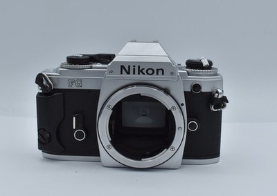 Nikon FG 35mm Film SLR Manual Focus Camera Body, Chrome (Japan)
