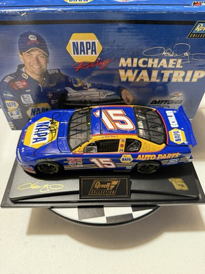 #ad RARE AUTOGRAPHED Michael Waltrip #15 NAPA DAYTONA 500 WIN 2001 1:24 Diecast $49.99