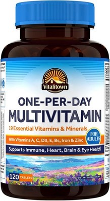 Multivitamin for Women & Men, with Iron, Zinc, Vitamin D3, A, C, B, E, 19 Key Nu
