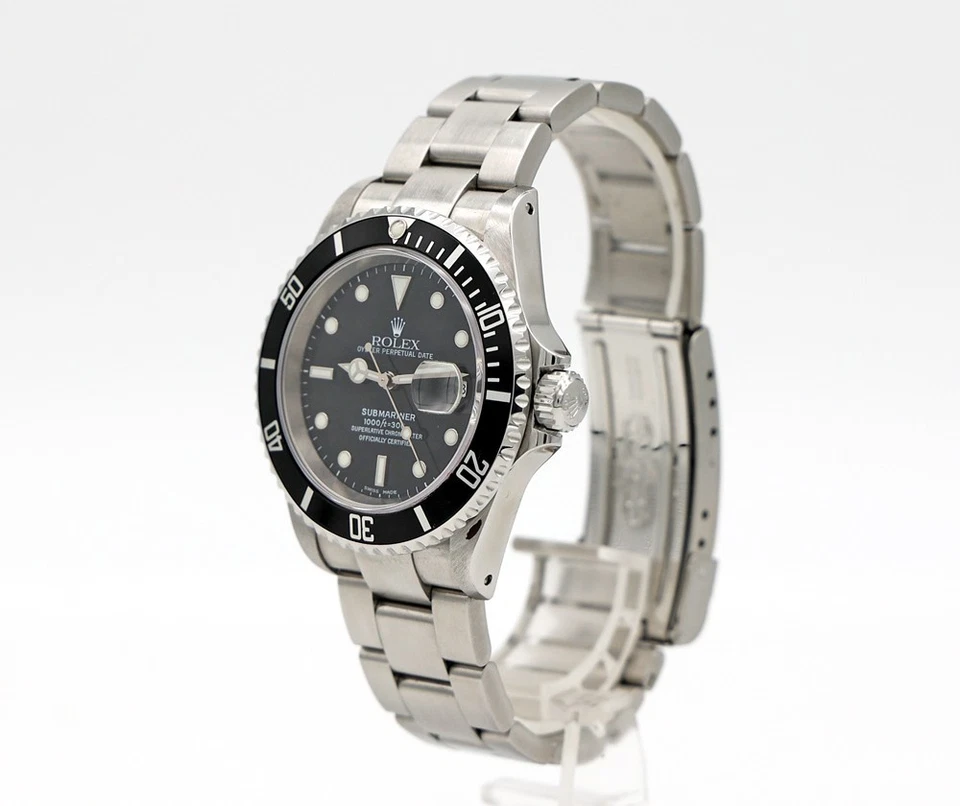 Rolex Submariner Date 16610 Oyster Date Stainless Steel Black Dial Men's Watch - Image 2 of 4