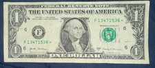 Rare billet d'un dollar billet étoile 2017 Atlanta $1 Réserve fédérale des États-Unis