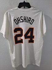 San Francisco Giants Takumi Ohshiro #24 Nike Tee White Men's Medium Classic MLB