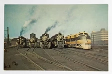 Seaboard Train Postcard Railroad Steam Locomotive Railway c1970s