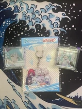 Hololive x Round 1 Exclusive Keychain Acrylic CHIBI VER. + 2 Miku Blocks Set