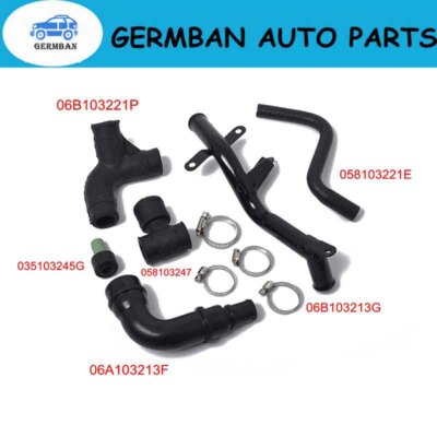 6pcs Engine Crankcase Breather Hose for 06A103213F