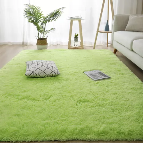 Super Soft Shaggy Rugs Anti-Slip Large Fluffy Rug Living Room Bedroom Carpet Mat - Picture 18 of 35