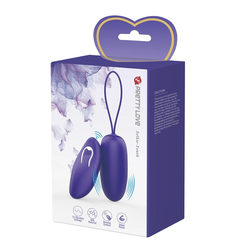 Vibro Funk Ei Vibrator Sexspielzeug Vaginakugel selkie blau - Bild 2 von 4